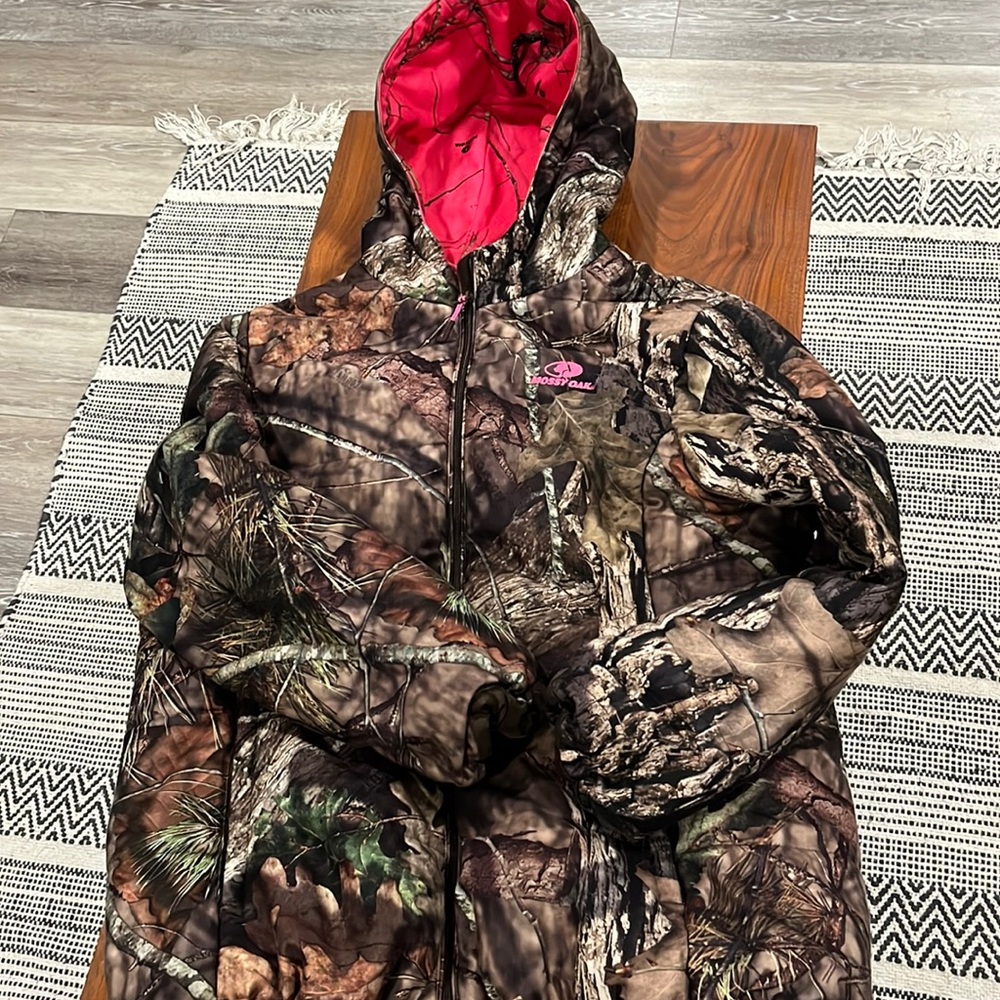 Mossy Oak camouflage puff jacket